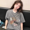 胖MM特大碼卡通印花短袖T恤