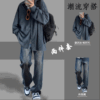 秋季套裝 | 男士潮牌寬鬆襯衫長袖外套牛仔褲+一套帥氣休閒兩件套