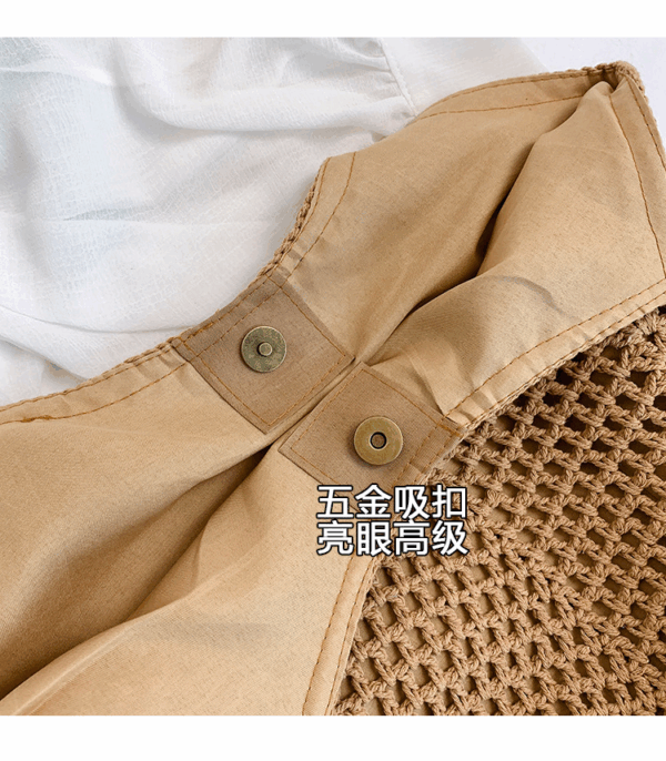 編織草編包 | 女大容量2025新款春夏百搭休閒單肩海邊度假沙灘包