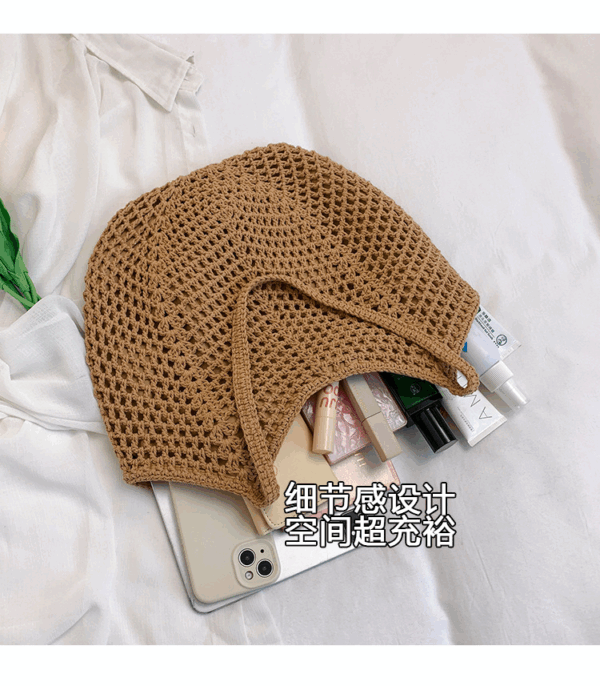 編織草編包 | 女大容量2025新款春夏百搭休閒單肩海邊度假沙灘包