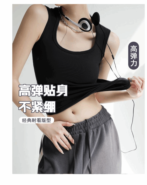 2025年新款螺紋背心吊帶 | 女打底無袖T恤修身顯瘦外穿上衣西裝內搭
