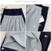 美式復古小刺繡工裝褲 | 女春夏新款慵懶寬鬆休閒運動速乾褲闊腿長褲