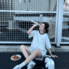 歐貨純棉休閒運動服 | 時尚套裝女夏學生寬鬆韓版短袖+短褲跑步兩件套